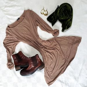 CCO LAST CHANCE Yala bamboo a line swing long sleeve dress